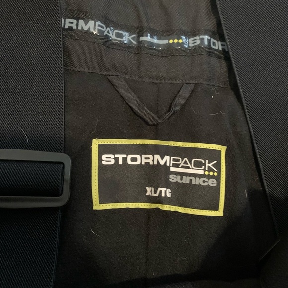 Sunice STORMPACK Black Ski Snowboard Pants Bibs XL/TG Removable Suspenders - Picture 8 of 10